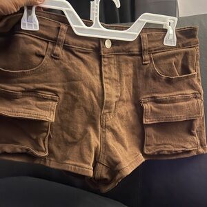 Fashion Nova Women’s Chocolate Cargo Shorts